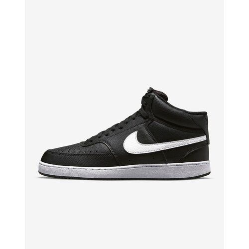 Кроссовки NIKE Court Vision Mid Next Nature, размер 10.5 US, черный, белый