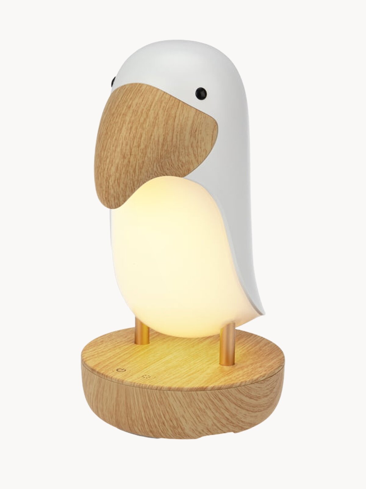 Детский светильник ночник "Тукан" от Roxy Kids с аккумулятором, цвет белый