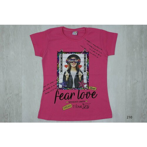 фото Футболка basak, размер 152, розовый