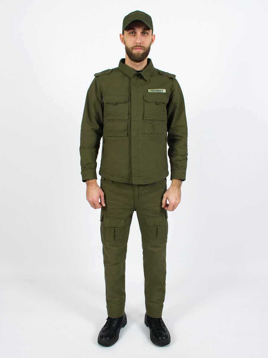 фото Костюм летний Твилл цвет олива зеленая olive (размер: 4xl)