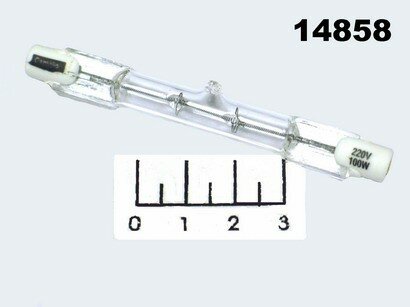 Лампа галогенная 220V 100W R7S 78мм Camelion