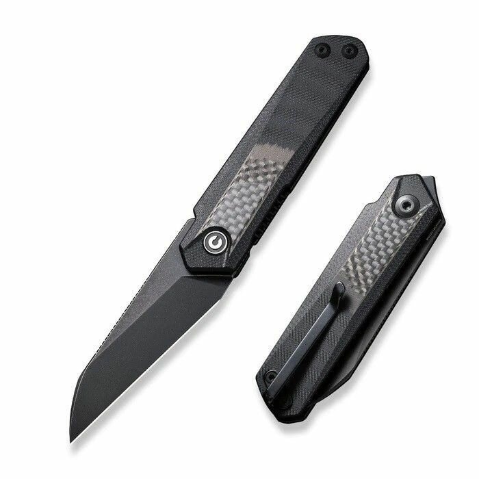 Нож Civivi Ki-V Plus Front Flipper Knife Carbon Fiber Overlay On G10 Handle