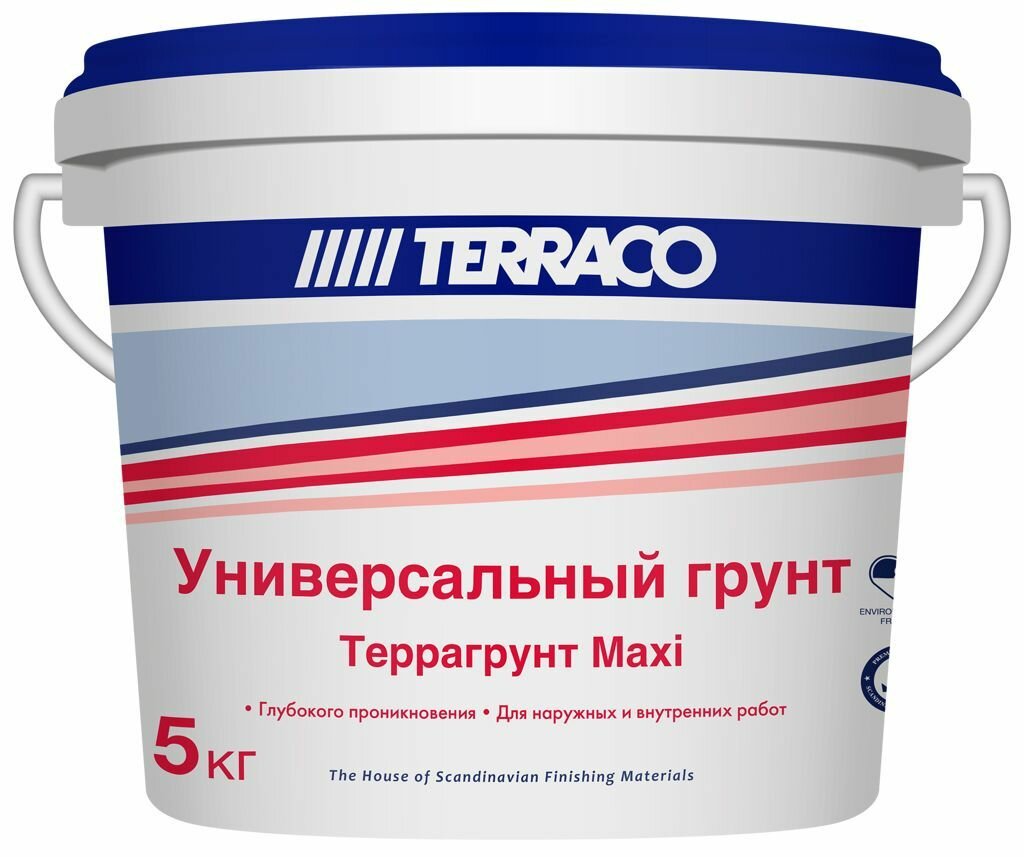 фото Террако Террагрунт Макси грунтовка универсальная (5кг) / TERRACO Террагрунт Maxi универсальный грунт глубокого проникновения (5кг)