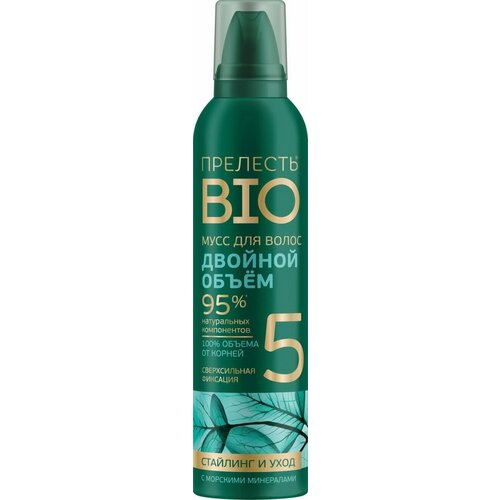 Мусс для укладки волос Прелесть Био с морскими минералами ССФ 160 см3 NEW 4600104020339 607₽