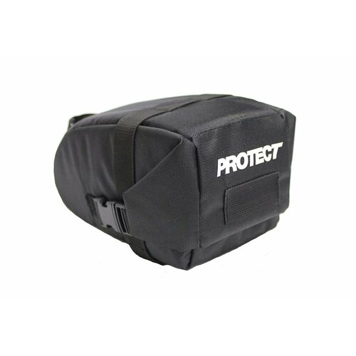 велосумка protect feedbag на раму серия bikepacking р р 31х10х5 см цвет черный Велосумка PROTECT под седло р-р 19,5х10,5х10,5 см цвет черный