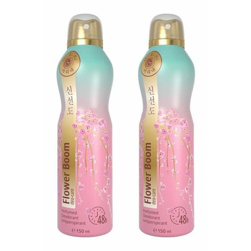 Mi-Ri-Ne Парфюмированный дезодорант-антиперспирант Flower Boom Персик пион фрезия 150 мл 2 шт 923₽