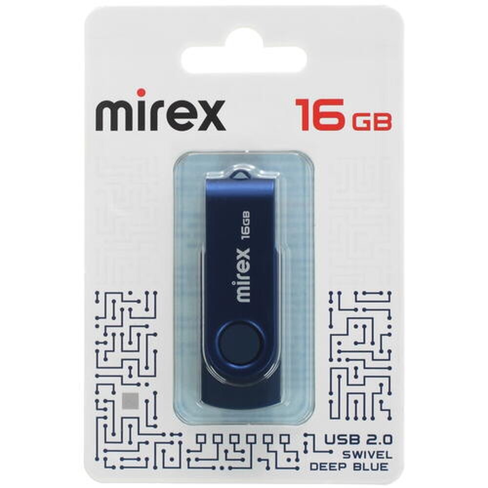 Память USB Flash 16 ГБ Mirex SWIVEL [13600-FMUSDB16]