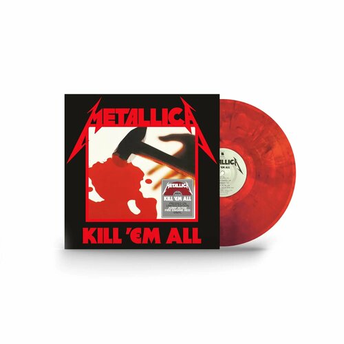 виниловая пластинка metallica kill em all black vinyl lp METALLICA - KILL 'EM ALL (LP red) виниловая пластинка