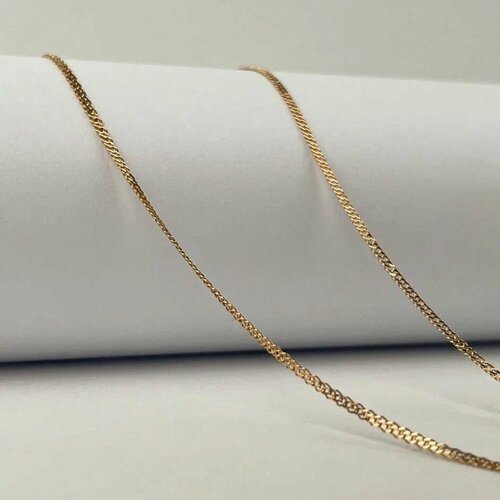 Цепь MINERAL NATION, серебро, 925 проба, длина 60 см, золотой