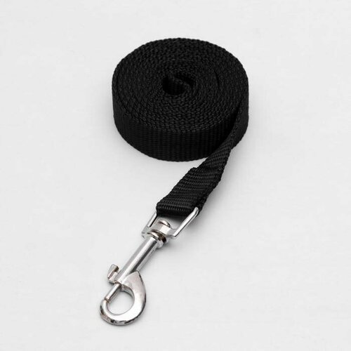 Поводок 120 х 2 см полиэстер чёрный 750₽