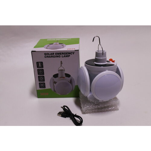 Фонарь кемпинговый Solar 2029 с солнечной батареей и аккумулятором