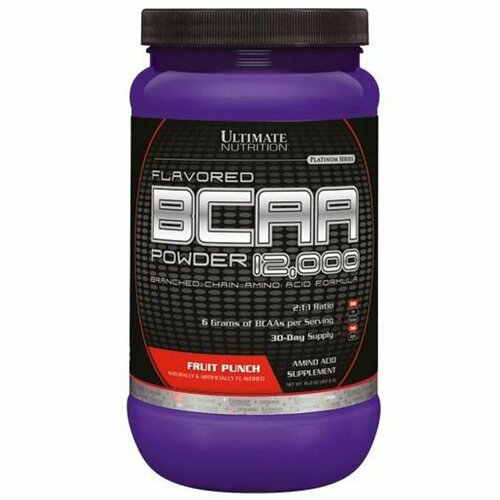 BCAA Powder 12,000 Flavor, 400 g (пунш фруктовый)