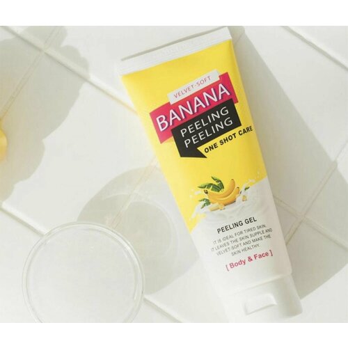 Пилинг-гель для лица и тела банановый Banana Peeling One Shot Care 200мл