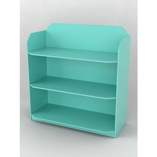 Стеллаж из ДСП для обуви №4, Тиффани Аква 120 x 45 x 125 см