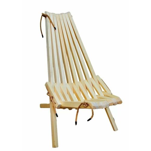 Шезлонг из осины складной