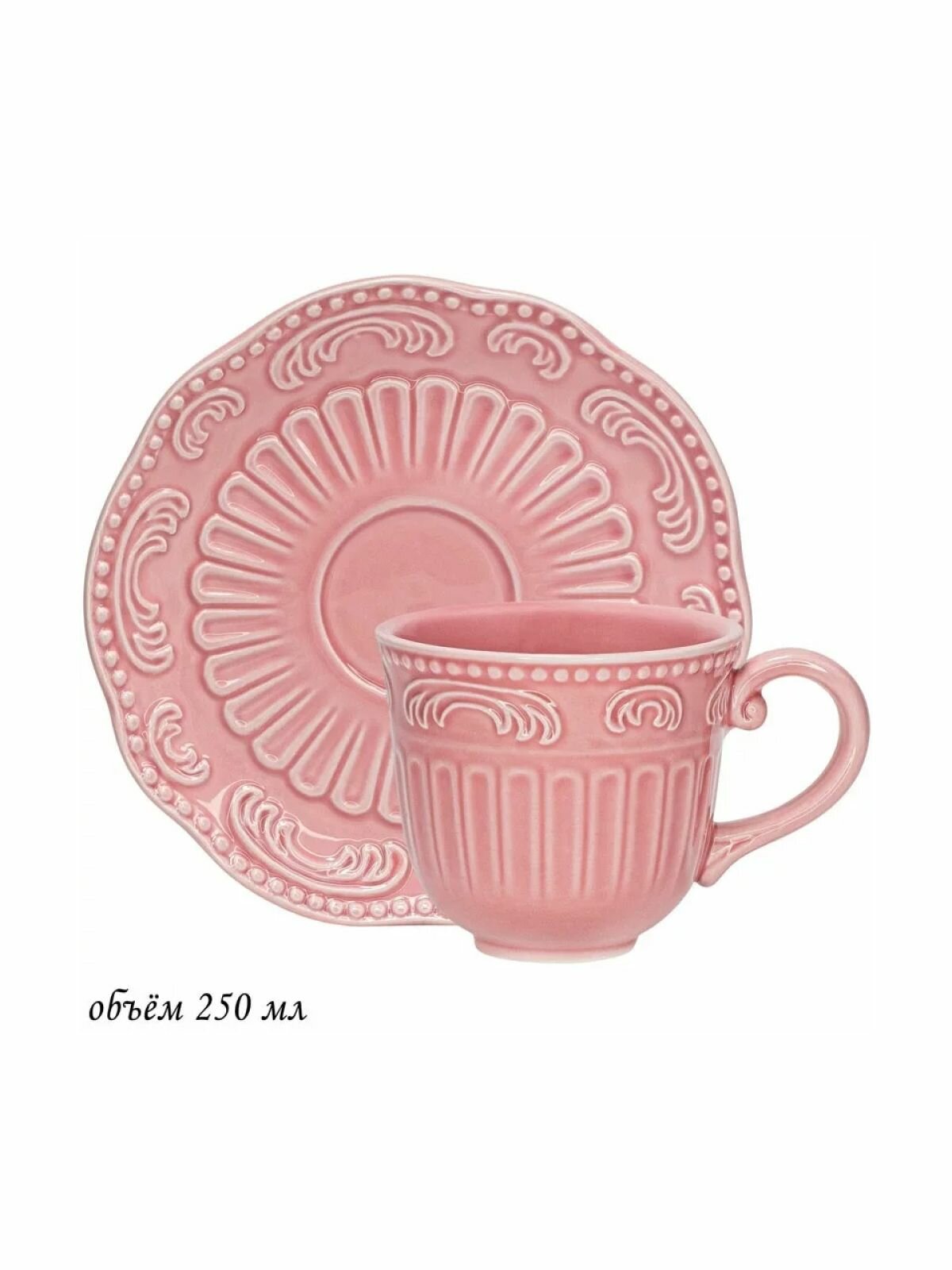 фото Чайная пара Lenardi Бавария, из керамики, 250 мл