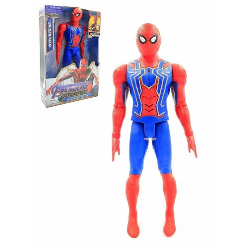 фигурка человек паук супергерои 18см свет цвет красный синий Фигурка игрушка супергерои Мстители Человек Паук