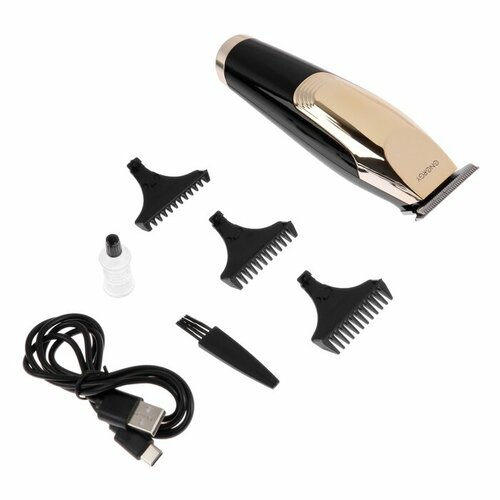 Машинка для стрижки Energy EN-748 3 Вт 05115 мм нерж сталь АКБ чёрно-золотистая 152800₽