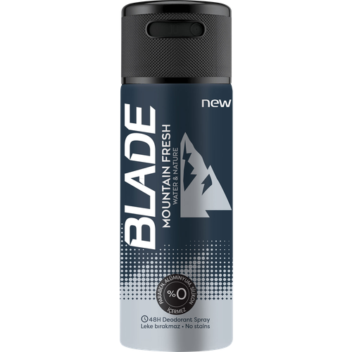 Дезодорант-спрей мужской BLADE Deo mountain fresh, 150мл дезодоранты blade дезодорант спрей для мужчин mountain fresh