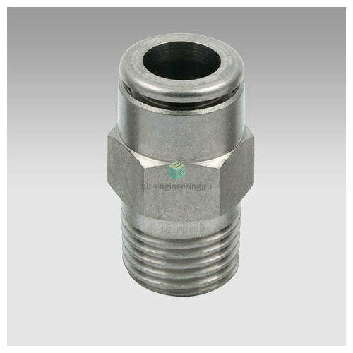 R1C NSF 8 38 2F01C11 METAL WORK - Штуцер прямой с нар резьбой цанговый R38-8 мм 630₽