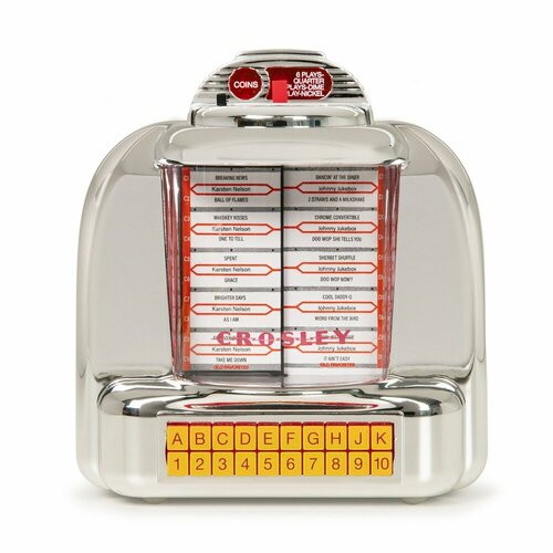 Настольное радио Crosley DINER JUKEBOX TABLETOP RADIO silver 789500₽