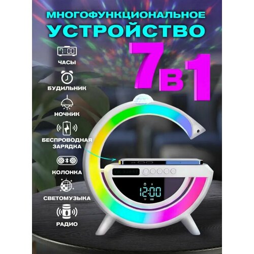 Многофункциональная Bluetooth-колонка с ЖК-дисплеем будильником и зарядкой BT-3402 279900₽