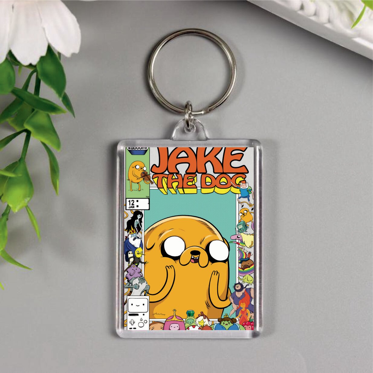Брелок акриловый Время приключений Adventure Time with Finn & Jake, мультсериал