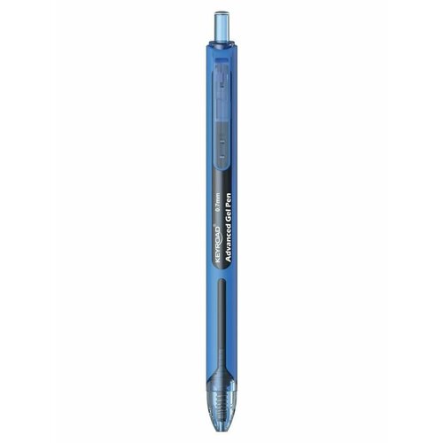 Ручка автоматическая гелевая 07мм антискользящий корпус синяя 5059 12 шт 1120₽