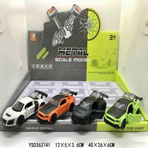 Металлический Гоночная машинка 4 4х5х11 см 12 4389₽