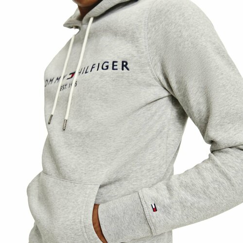 фото Худи tommy hilfiger core tommy logo hood, размер tl, , серый