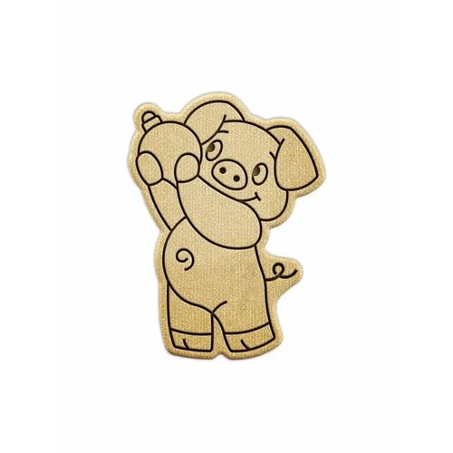 Деревянные заготовки Декупаж Свинья 3 шт 189₽