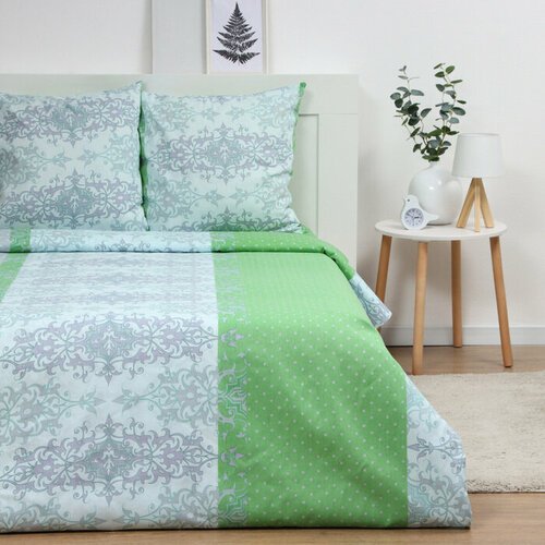 Постельное бельё 2сп Зелёный ампир 175х210 см 175х210 см 70х70 см 2шт бязь 125 гм хлопок 2498₽