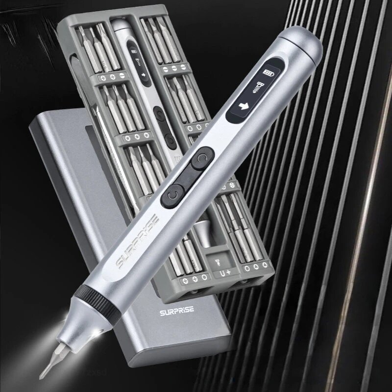 Отвертки Xiaomi Набор прецизионных электрических отверток Xiaomi, бесшумная и прочная аккумуляторная отвертка с быстрой зарядкой типа C, набор бытовых электроинструментов, 51 in 1