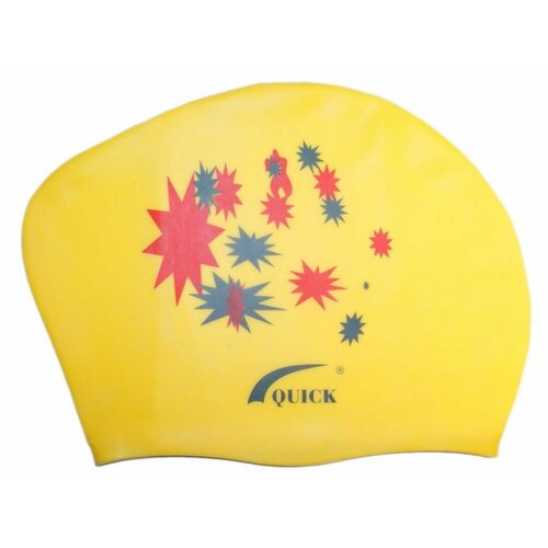 Шапочка для плавания для длинных волос QUICK звёзды Жёлтый 700₽