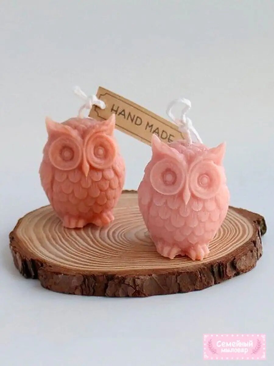 Силиконовая форма / молд для свечей Совенок — фото 1