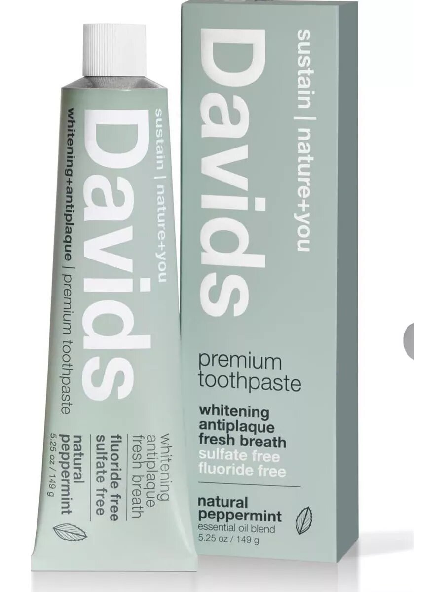 Натуральная зубная паста без фтора для отбеливания