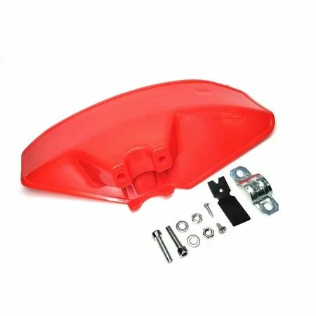 Защитный кожух для триммера / бензокос (малый, с отсекателем лески, и креплениями) с возможностью зажима штанг диаметром 25, 25,4, 26мм