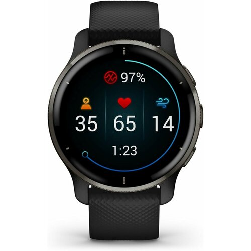 Умные часы Garmin Venu 2 Plus Black Android iOS уведомление о входящем звонке 68300₽