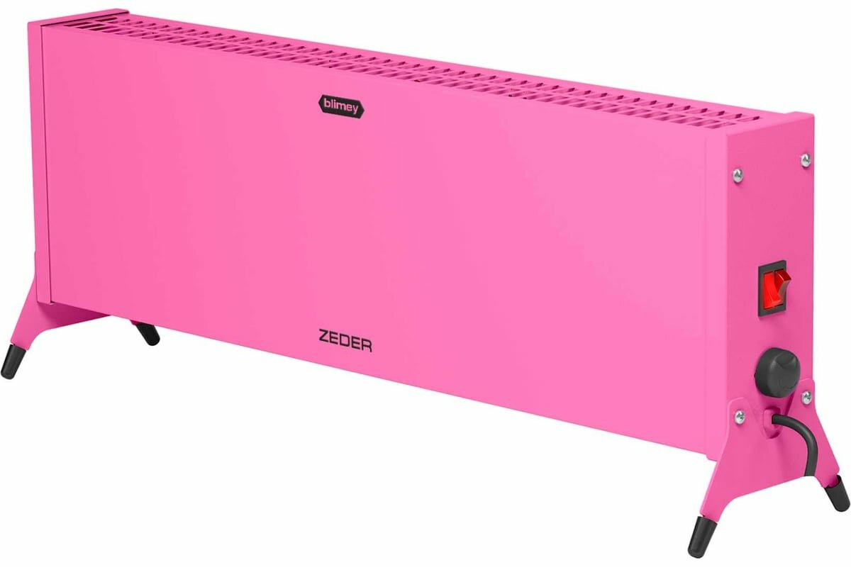 Zeder Конвектор электрический серия Blimey. Механическое управление 15MX-12 PINK