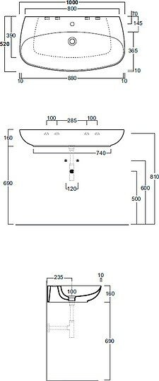 Раковина подвесная Simas Vignoni VI 12 bia - фото №8