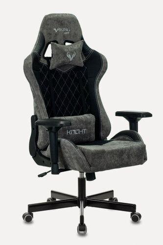 Изображение товара Кресло игровое Zombie VIKING 7 KNIGHT B FABRIC черный текстиль/эко. кожа крестовина металл