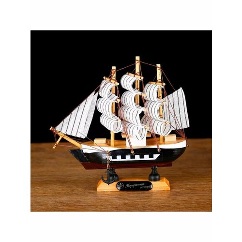 Корабль сувенирный Фараон борты чёрные каюты 1002₽