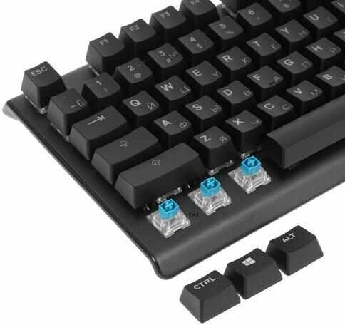 Клавиатура Steelseries Apex 5 RU механическая, подсветка LED , 1,9 м, русская раскладка, подставка , черный — фото 1