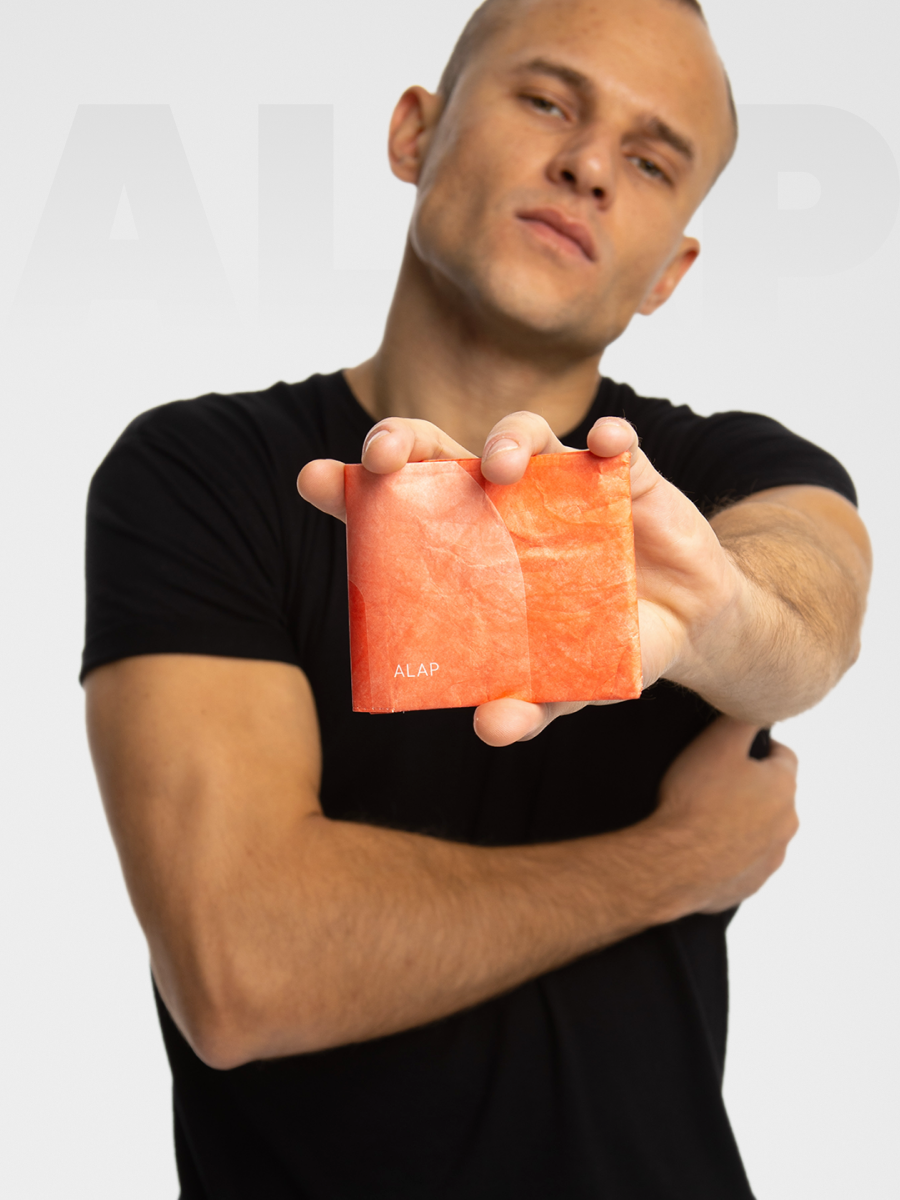 Кошелек ALAP, фактура матовая, гладкая, красный — фото 1