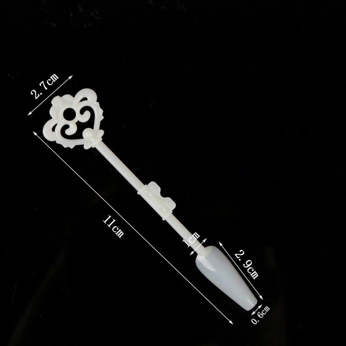 Палитра для гель лаков, типсы на кольце, балерина молочные, 24 шт — фото 1