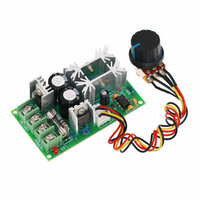 Регулятор скорости двигателя постоянного тока DC10-60V 12V 24V 36V 48V Высокопроизводительный модуль ШИМ-контроллер 20A регулятор тока