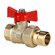 Кран вода VALTEC стандартс полусгоном 1/2, вн.-нар. PN40 VT.127. ...
