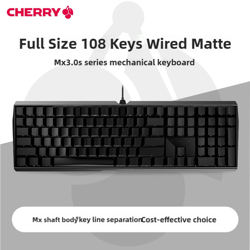 Механическая клавиатура CHERRY MX30S Wired Glossless Black White 108 клавиш 14505₽
