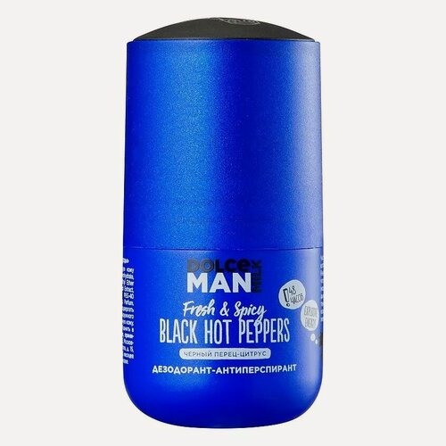 Изображение товара DOLCE MILK Шариковый дезодорант-антиперспирант "горячие черные перцы" синий MAN, 50 мл