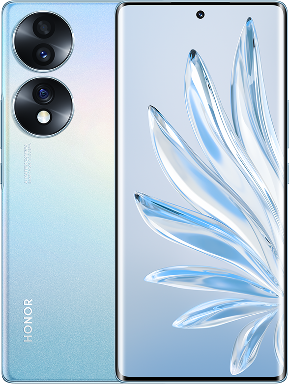 Смартфон Honor 70 5G 8/256 ГБ Global для РФ, Dual nano SIM, Синий, Поддержите Google